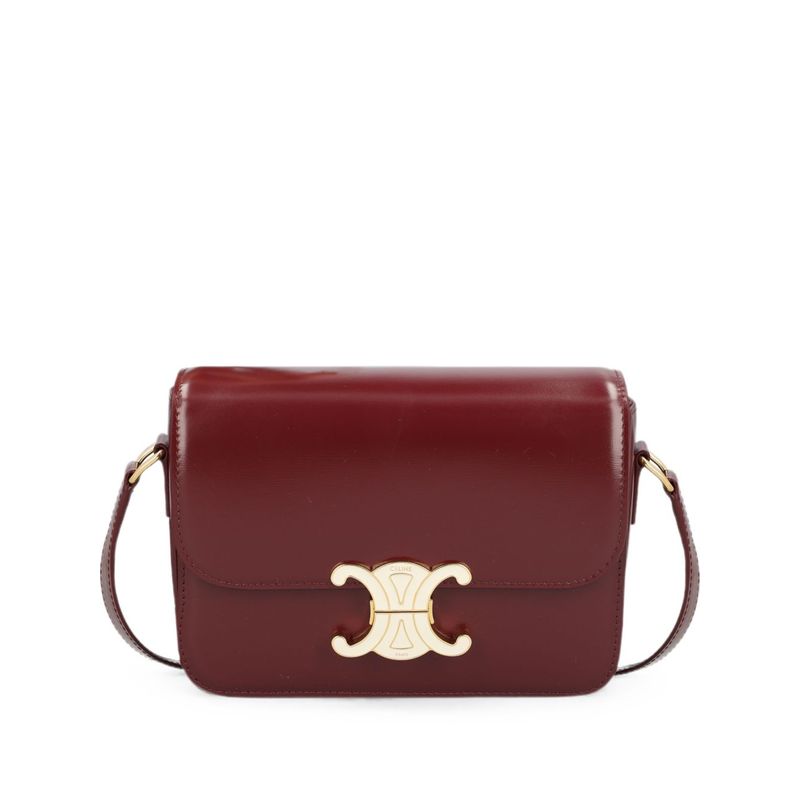 Celine Women Triomphe Teen Leather Shoulder Bag